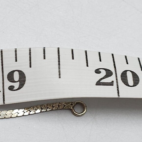 Sterling Silver Italy Herringbone Chain Necklace 19.75in 3.49g Vintage - Picture 5 of 5